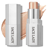 SACE LADY Highlighter Makeup Stick Cream Glow Shimmer for Face, Eyes & Lips β Natural Radiant Finish