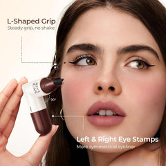 SACE LADY Dual-End Eyeliner Stamp Waterproof Long Lasting Easy Winged Eye Makeup