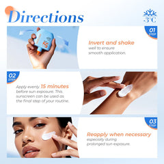 SACE LADY Instant Cooling Watery Serum Sunscreen SPF50 PA+++ – Lightweight Waterproof UVA/UVB Protection, 35g