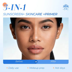 SACE LADY Instant Cooling Watery Serum Sunscreen SPF50 PA+++ – Lightweight Waterproof UVA/UVB Protection, 35g