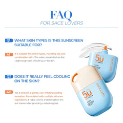 SACE LADY Instant Cooling Watery Serum Sunscreen SPF50 PA+++ – Lightweight Waterproof UVA/UVB Protection, 35g