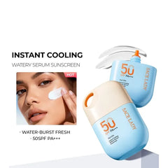 SACE LADY Instant Cooling Watery Serum Sunscreen SPF50 PA+++ – Lightweight Waterproof UVA/UVB Protection, 35g