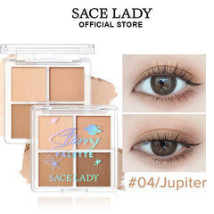 Sace Lady 3-In-1 Eyeshadow Palette & Glitter – High Pigment, Matte & Shimmer, Long-Lasting