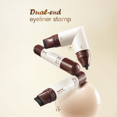 SACE LADY Dual-End Eyeliner Stamp Waterproof Long Lasting Easy Winged Eye Makeup