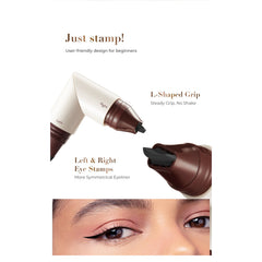 SACE LADY Dual-End Eyeliner Stamp Waterproof Long Lasting Easy Winged Eye Makeup