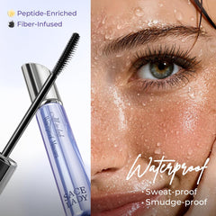 SACE LADY All-in-Lash Waterproof Mascara – Volume, Length & Curl, Smudge-Proof Natural Black