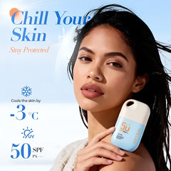 SACE LADY Instant Cooling Watery Serum Sunscreen SPF50 PA+++ – Lightweight Waterproof UVA/UVB Protection, 35g