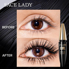 SACE LADY Waterproof Mascara – Lengthening, Curling, Smudge-Proof & Long-Lasting Volume